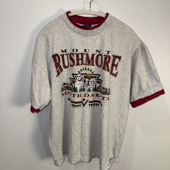 Vintage Gray Mount Rushmore Shirt Size: Xl - Picture 1 of 6